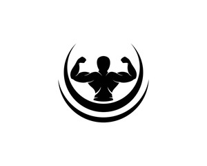 Bodybuilder logo