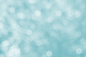 Obraz premium Blue and White Snowy Bokeh