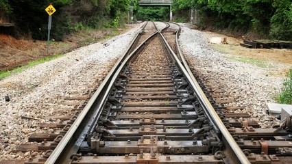 Fototapeta na wymiar Railroad tracks.