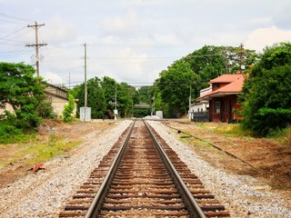 Fototapeta na wymiar Railroad tracks.
