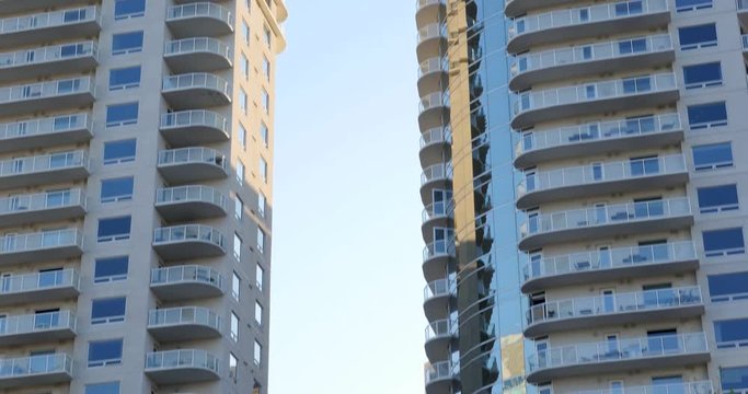 Condos in urban setting
