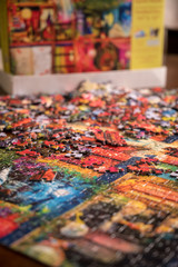 Fototapeta premium puzzle progress