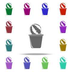 watermelon in pot illustration icon. Elements of Fruit in pot in multi color style icons. Simple icon for websites, web design, mobile app, info graphics