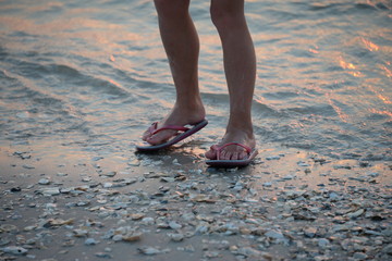 Child with sandals