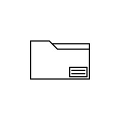 folder icon. Element of simple icon. Thin line icon for website design and development, app development. Premium icon