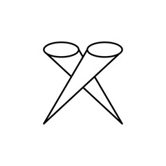 spotlights icon. Element of simple icon. Thin line icon for website design and development, app development. Premium icon