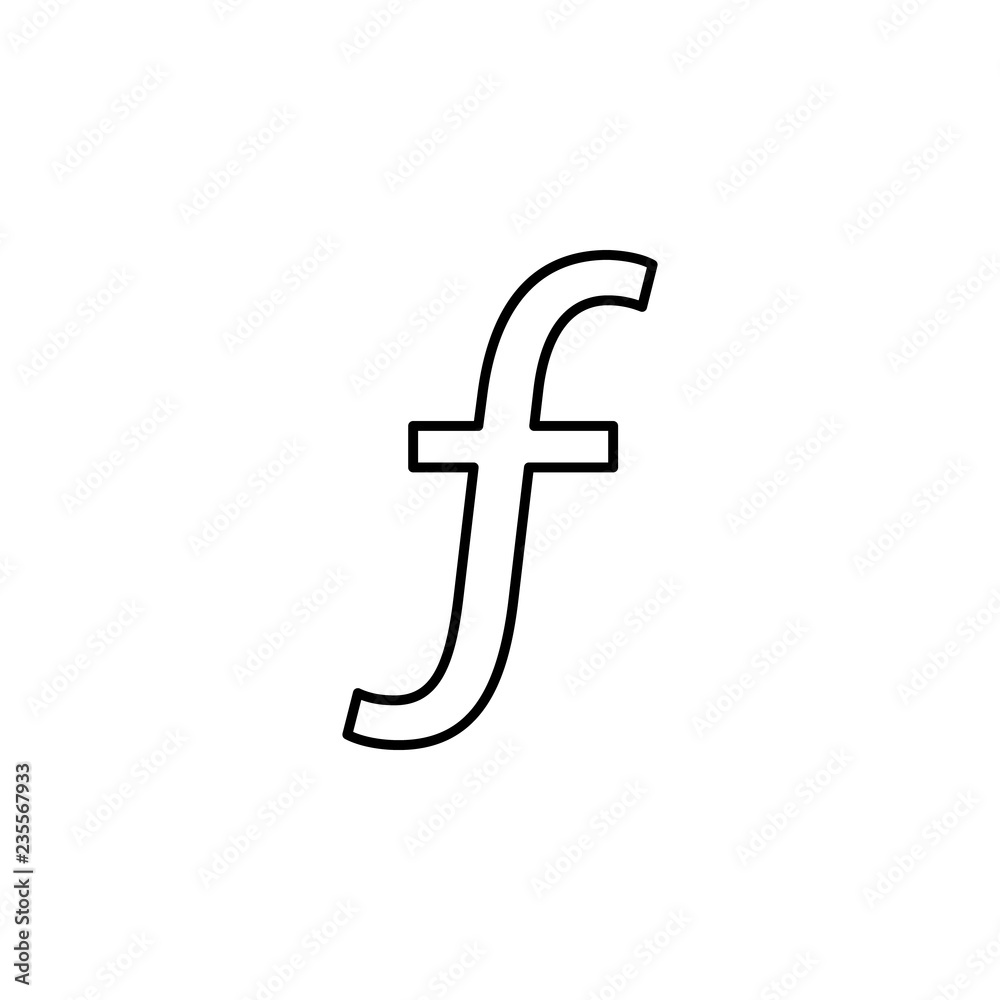 Poster function sign icon. element of simple icon. thin line icon for website design and development, app d