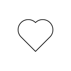 a heart icon. Element of simple icon. Thin line icon for website design and development, app development. Premium icon