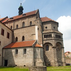Obraz premium Basilica St Procopius in Trebic monastery Czech Republic