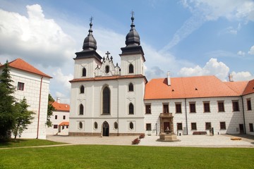 Fototapeta na wymiar Basilica St Procopius in Trebic monastery Czech Republic