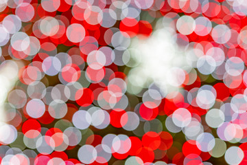 クリスマスツリー　玉ボケ仕様　冬・クリスマスイメージ　背景素材