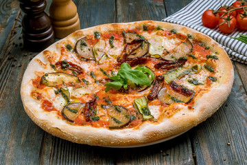 Pizza with vegetables vegetarian