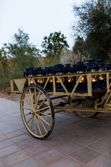 Fototapeta premium Old cart with lanterns 