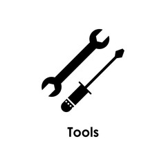 wrench, screwdriver icon. Element of business icon with description. Glyph icon for website design and development, app development. Premium icon