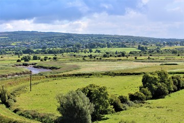 Lush Irish Landscape On A Sunny Day