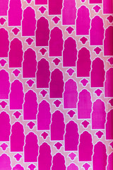 Bright pink indian pattern