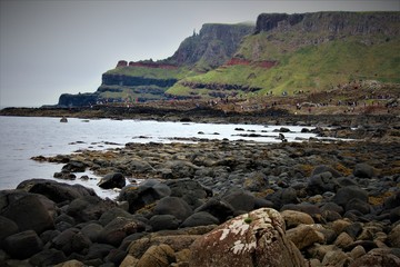 The Giants Causeway In Northern Ireland Is Home To Hardened Lava, Basalt Colomns, And Irish Mythology