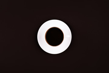 Coffee on dark background