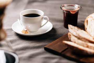 Coffee tabletop scene