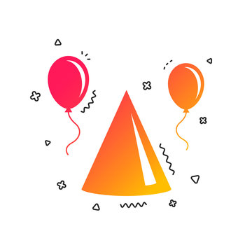 Party hat sign icon
