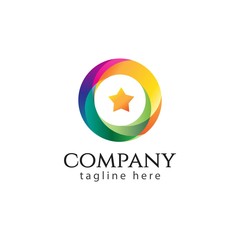 Star Company Logo Vector Template Design Illustration