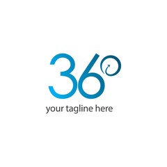 360 Logo Vector Template Design Illustration