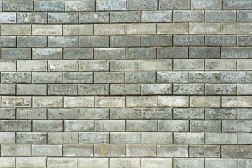 Texture weathered white brick wall