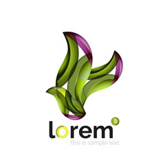 Geometric convergence vector business icon