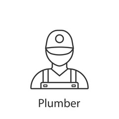 Plumber icon. Element of profession avatar icon for mobile concept and web apps. Detailed Plumber icon can be used for web and mobile