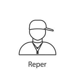Reper icon. Element of profession avatar icon for mobile concept and web apps. Detailed Reper icon can be used for web and mobile