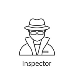 Inspector icon. Element of profession avatar icon for mobile concept and web apps. Detailed Inspector icon can be used for web and mobile