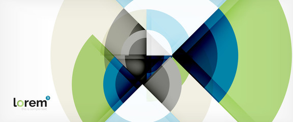 Fototapeta premium Multicolored round shapes abstract background