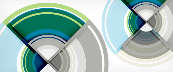 Obraz premium Multicolored round shapes abstract background