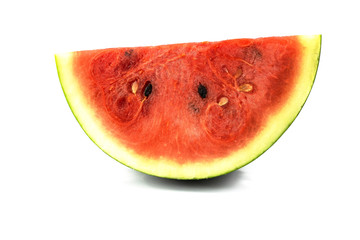 Fototapeta na wymiar Fresh watermelon From the farm isolate on white 