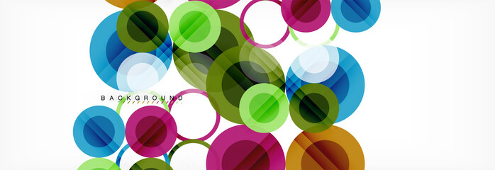 Circle composition abstract background