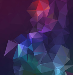 Fototapeta premium Abstract Geometric polygonal background - triangle low poly pattern - full color spectrum rainbow