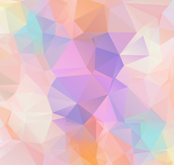 Abstract Geometric polygonal background - triangle low poly pattern - full color spectrum rainbow