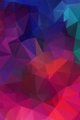 Obraz premium Abstract Geometric polygonal background - triangle low poly pattern - full color spectrum rainbow