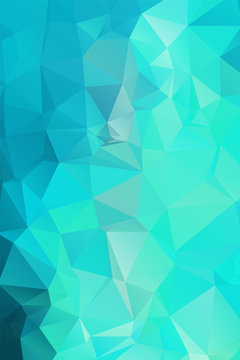 Abstract Geometric Polygonal Background - Triangle Low Poly Pattern - Full Color Spectrum Rainbow