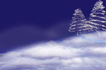 Christmas background. Copy space for text