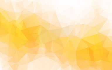 Light Orange polygonal illustration, which consist of triangles. Geometric background in Origami style with gradient. Triangular design for your business