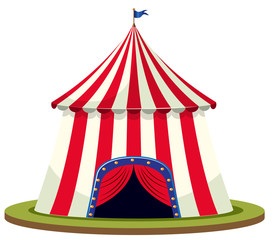 Isolated circus tent on white background © brgfx