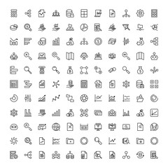 Statistics icon set