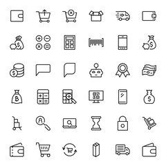 E-shopping flat icon