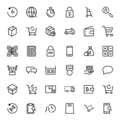 E-shopping flat icon