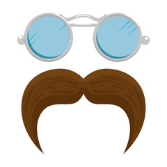 mustache and glasses style hipster accessories