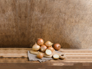 Large raw organic onions