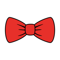 elegant bowtie accessory icon