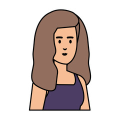 beautiful and young woman character