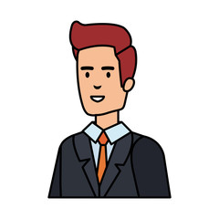 elegant businessman avatar character